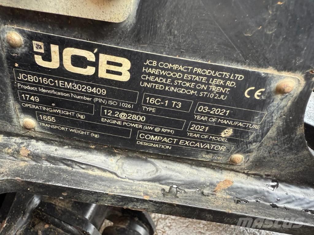 JCB 16 C-1 Mini bageri <7t
