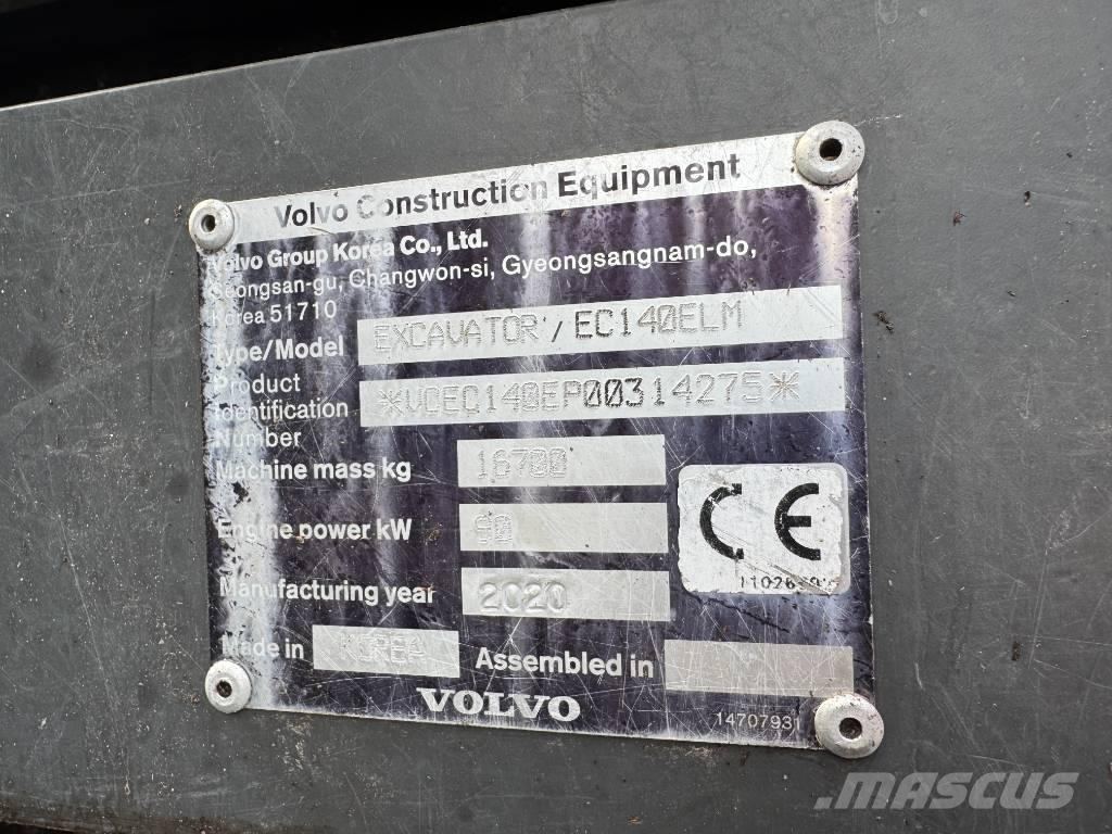 Volvo EC 140 ELM Bageri gusjeničari