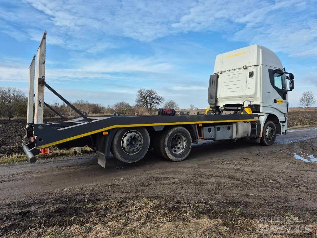 Iveco Stralis 420 Kamioni s ravnim pločom / vitlom