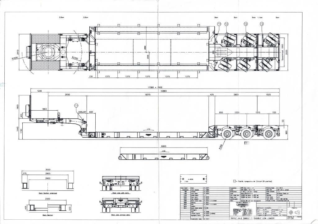 Broshuis Low loader Nisko-utovarne poluprikolice