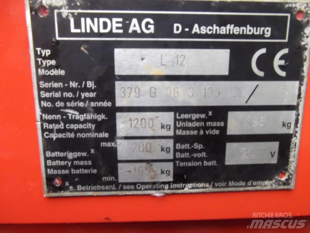 Linde L12 /379/ V-2097 Samopogonski ručni viličari