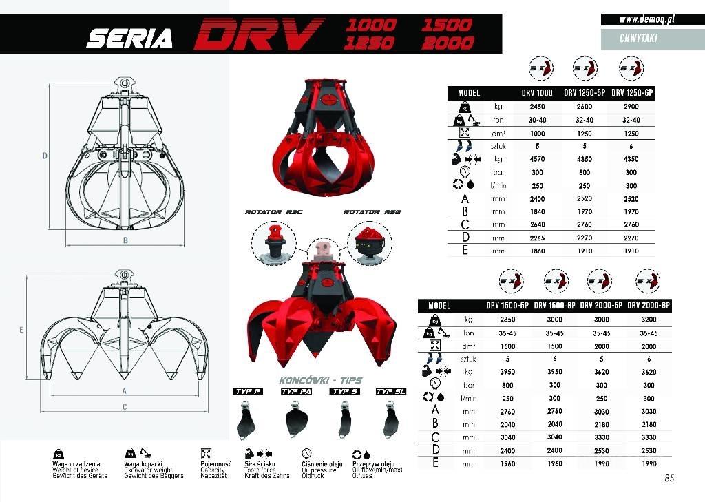  DEMOQ DRV600-5P Grabilice