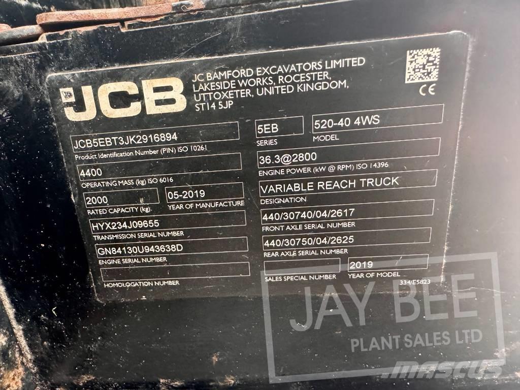 JCB 520-40 Teleskopski viličari