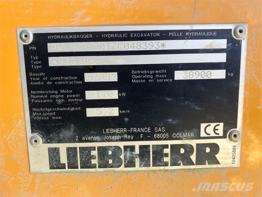 Liebherr R936 Bageri gusjeničari