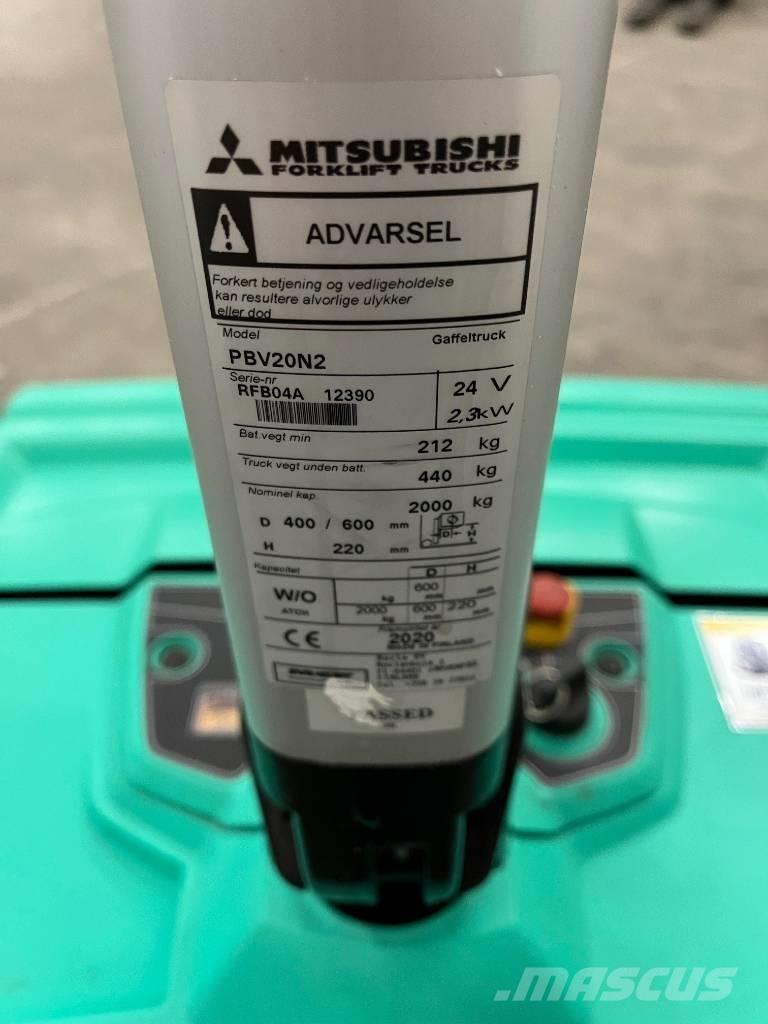 Mitsubishi PBV20N2 Ručni električni viličar
