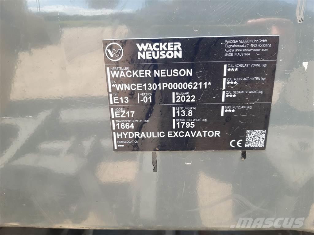 Wacker Neuson EZ17 Bageri gusjeničari
