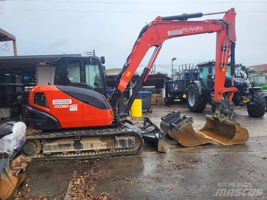 Kubota KX 080-4 Mini bageri <7t