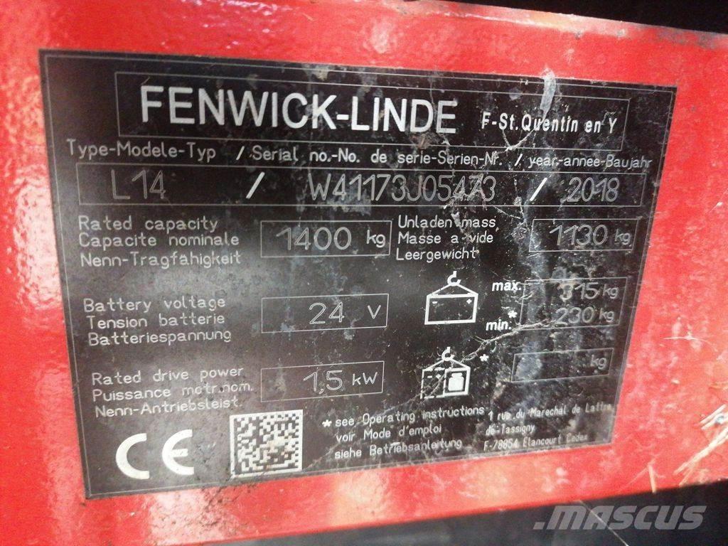 Linde L14 Ručni električni viličar