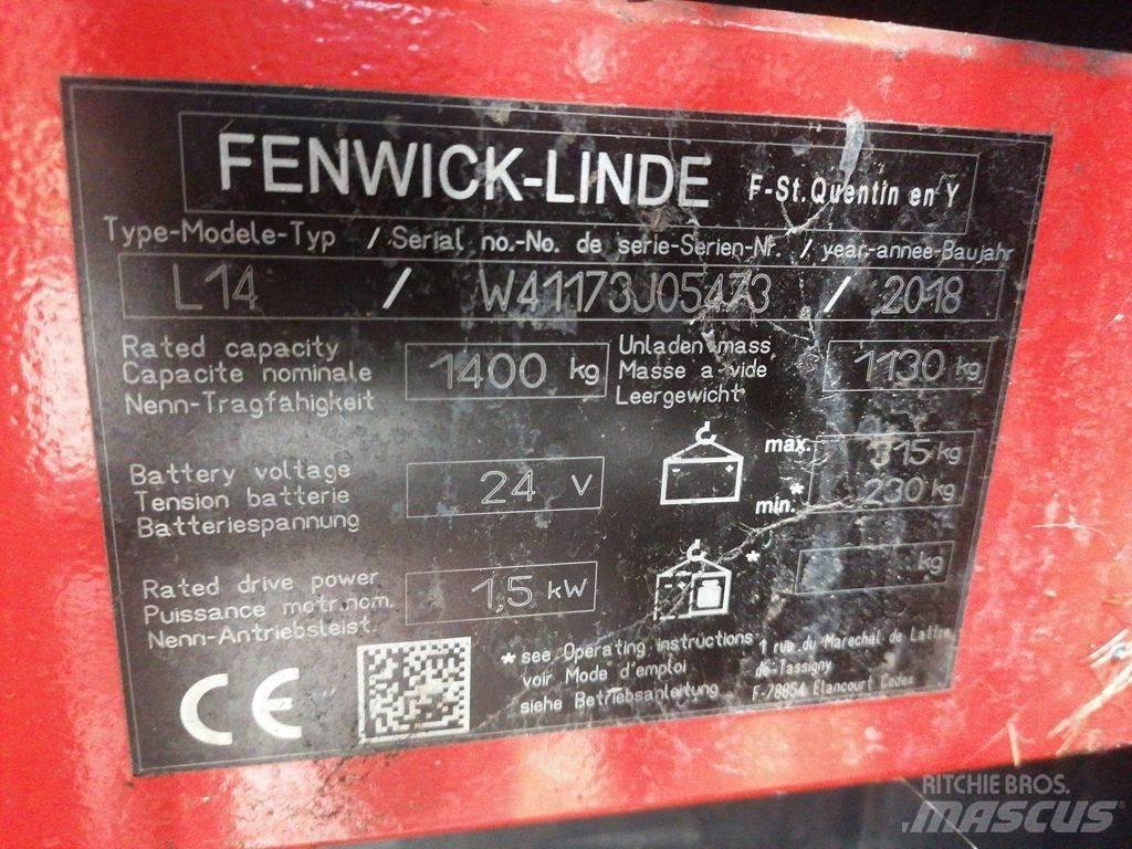 Linde L14 Ručni električni viličar