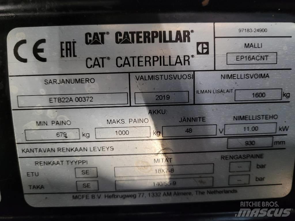 CAT EP16ACNT " OULU " Električni viličari