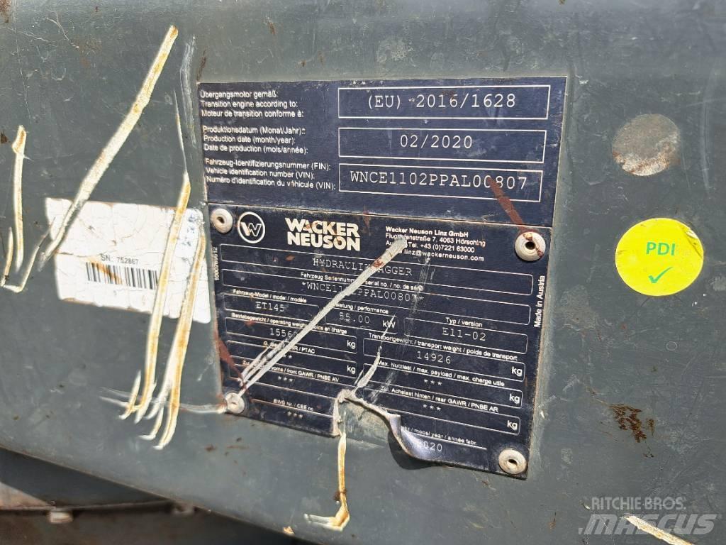 Wacker Neuson ET145 Bageri gusjeničari