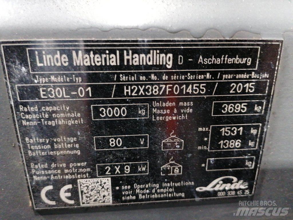 Linde E30L-01 Električni viličari