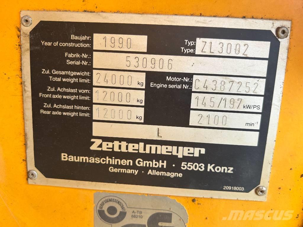 Zettelmeyer ZL 3002 Utovarivači na kotačima