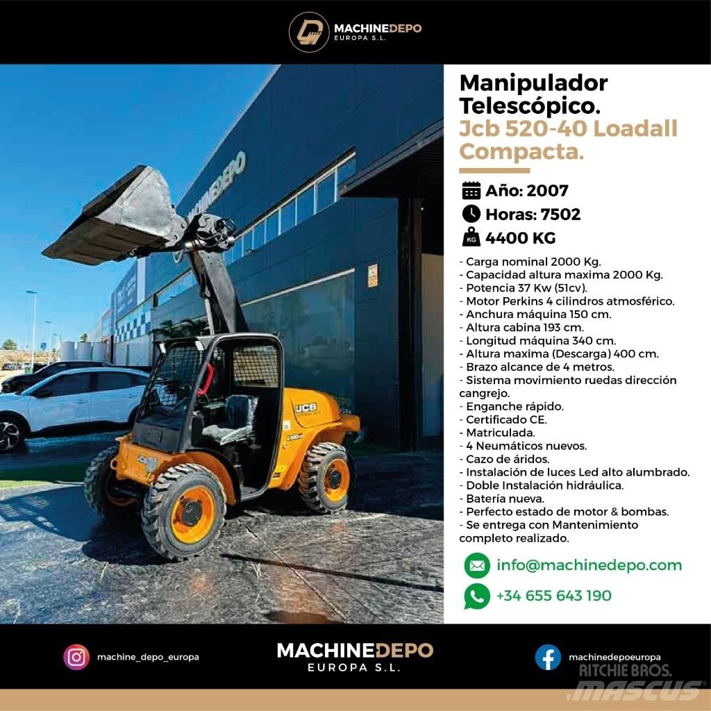JCB 520-40 Poljoprivredni teleskopski utovarivači