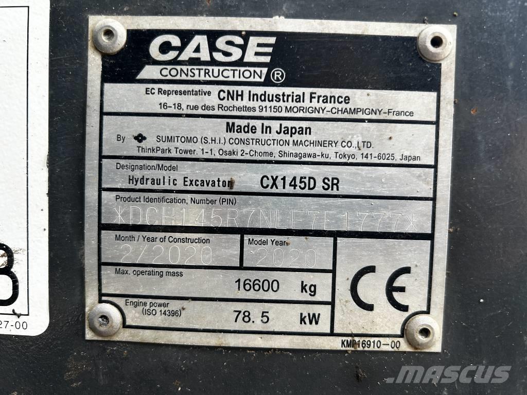 CASE CX 145 D SR Bageri gusjeničari