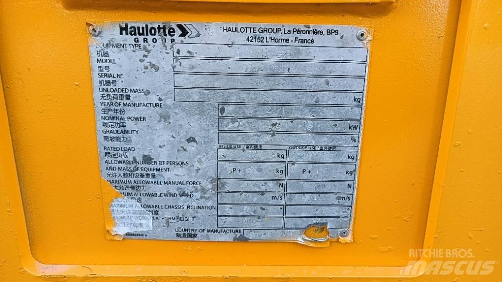 Haulotte OPTIMUM 8 Škaraste platforme