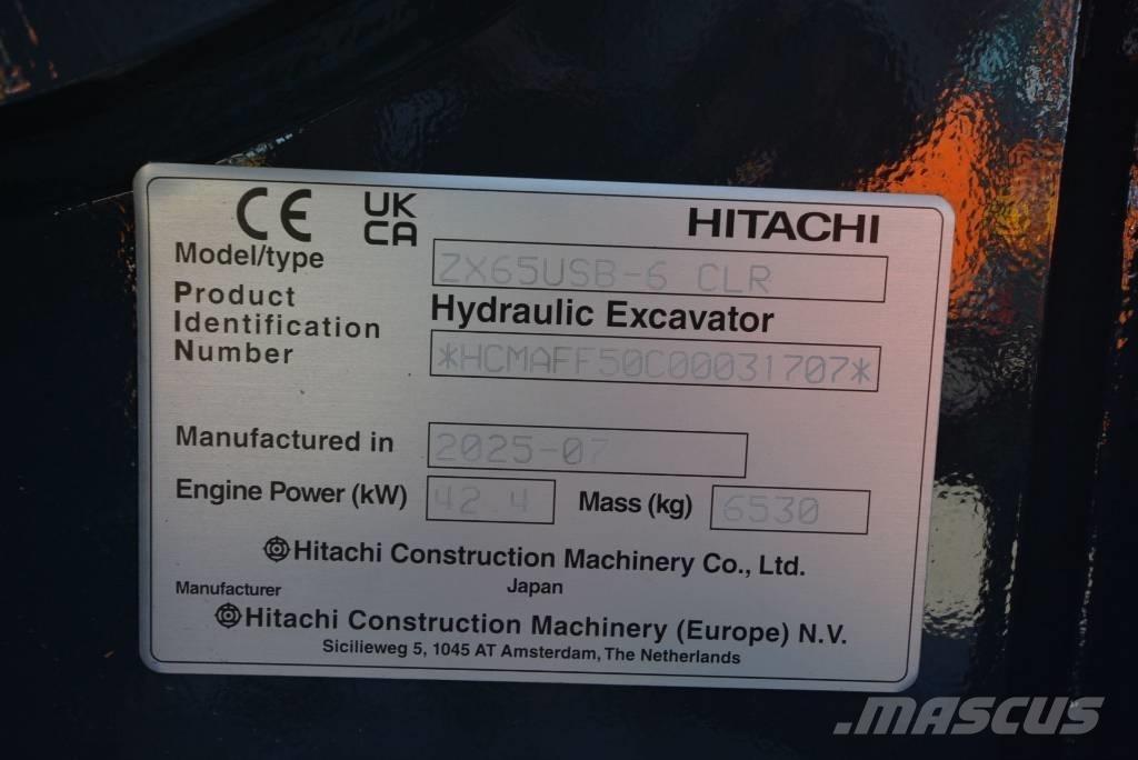 Hitachi ZX 65 USB-6 Mini bageri <7t