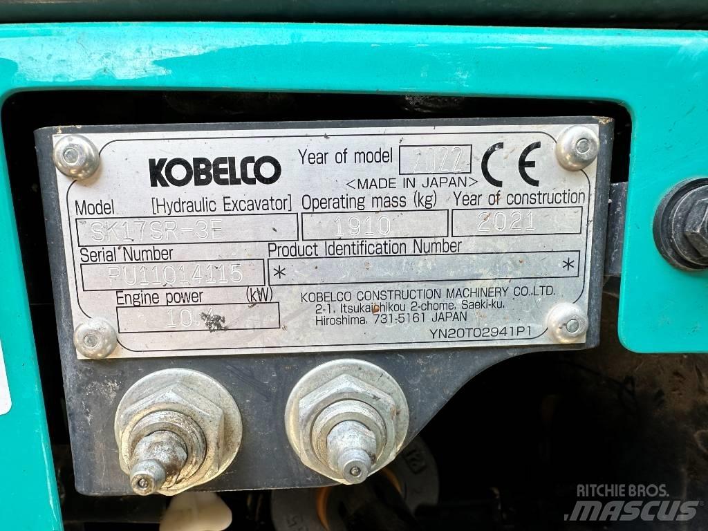 Kobelco SK17SR-3E Mini bageri <7t