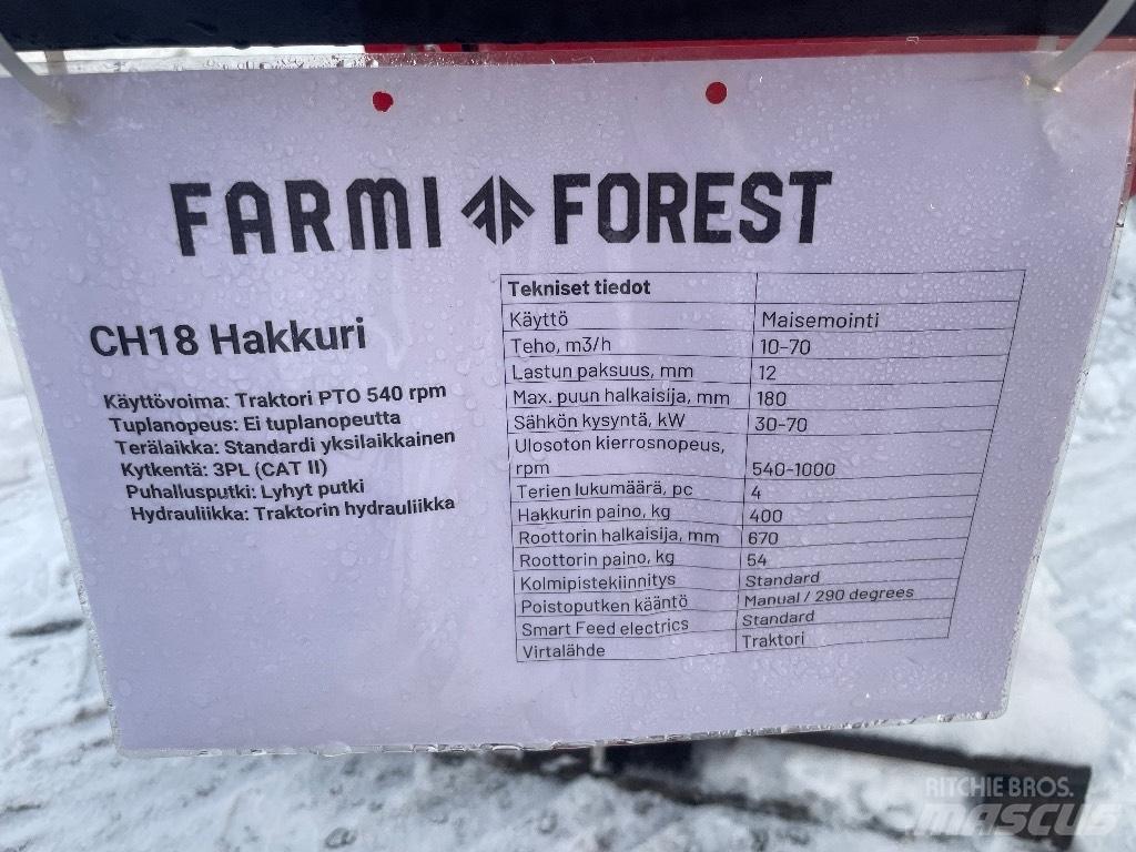 Farmi Forest CH18 Drobilice za drvo / čiperi