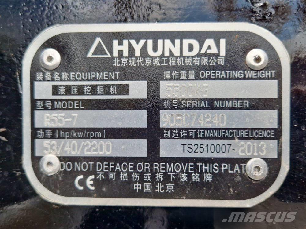 Hyundai R 155-7 Mini bageri <7t