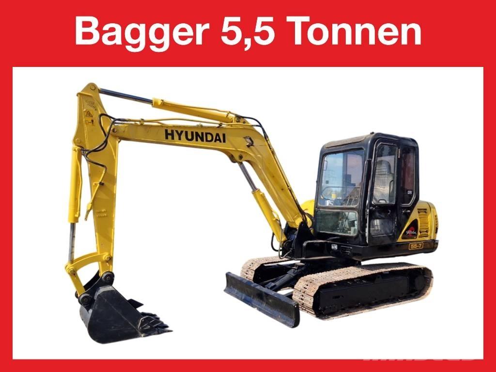 Hyundai R 155-7 Mini bageri <7t