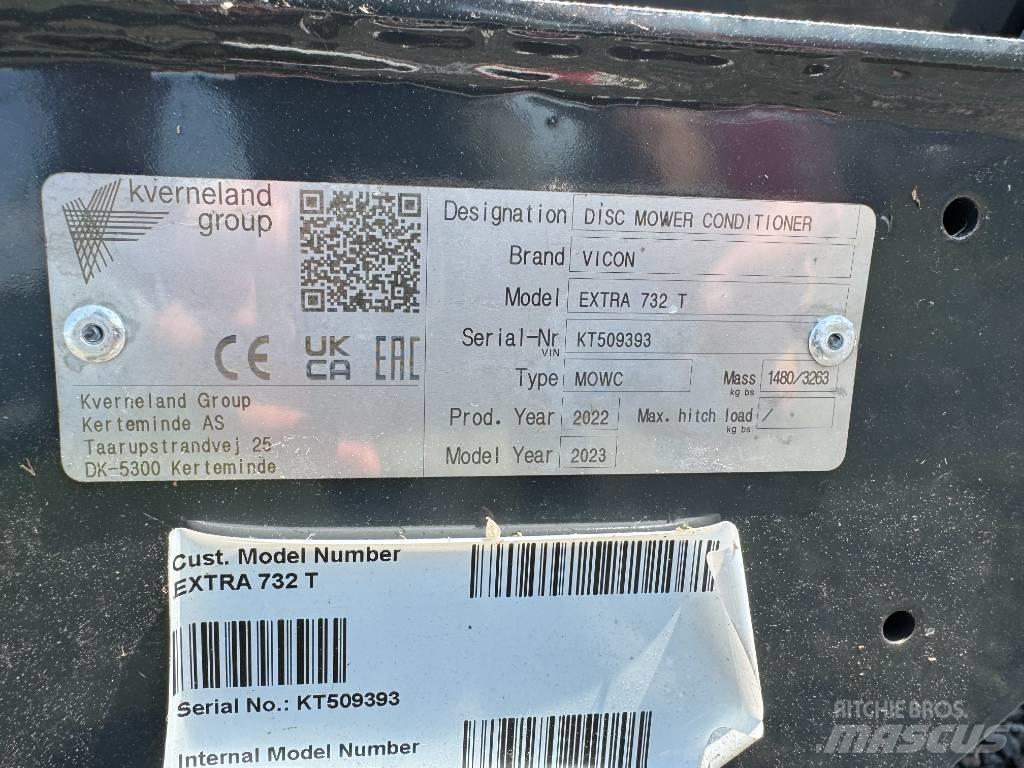 Vicon EXTRA 732T Uređaji za kosilice