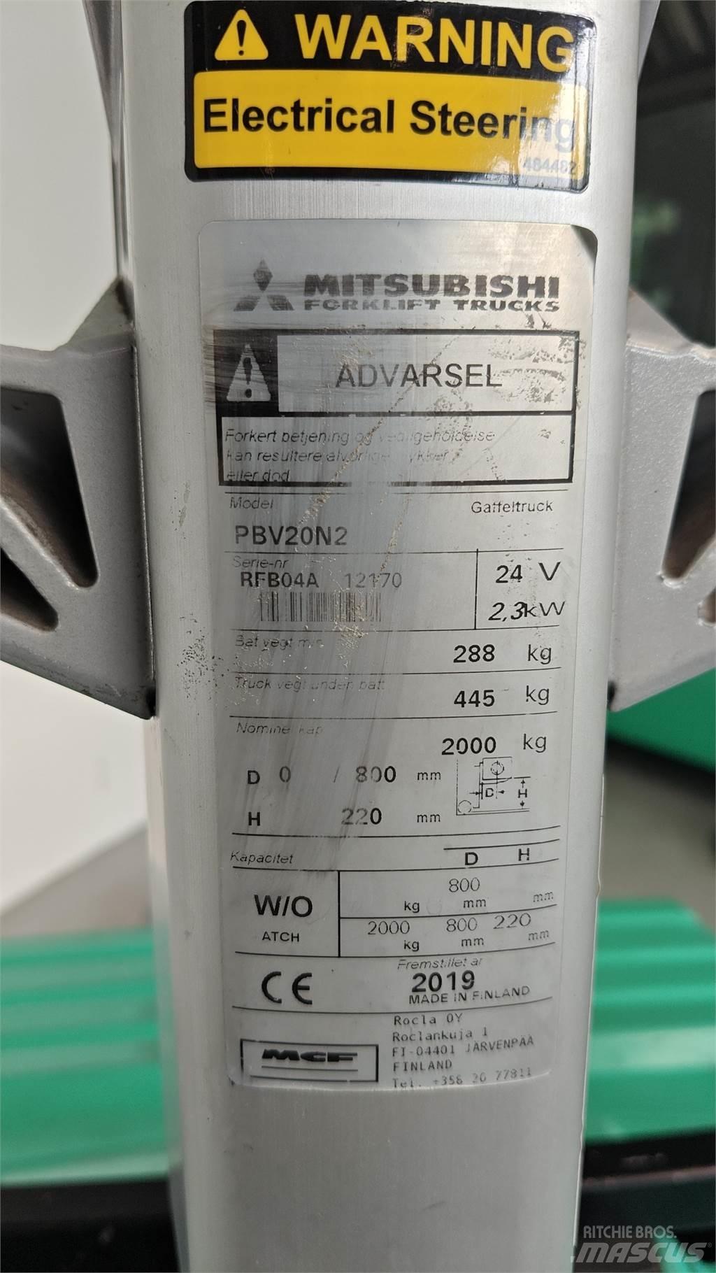 Mitsubishi PBV20N2 Viličari - ostalo