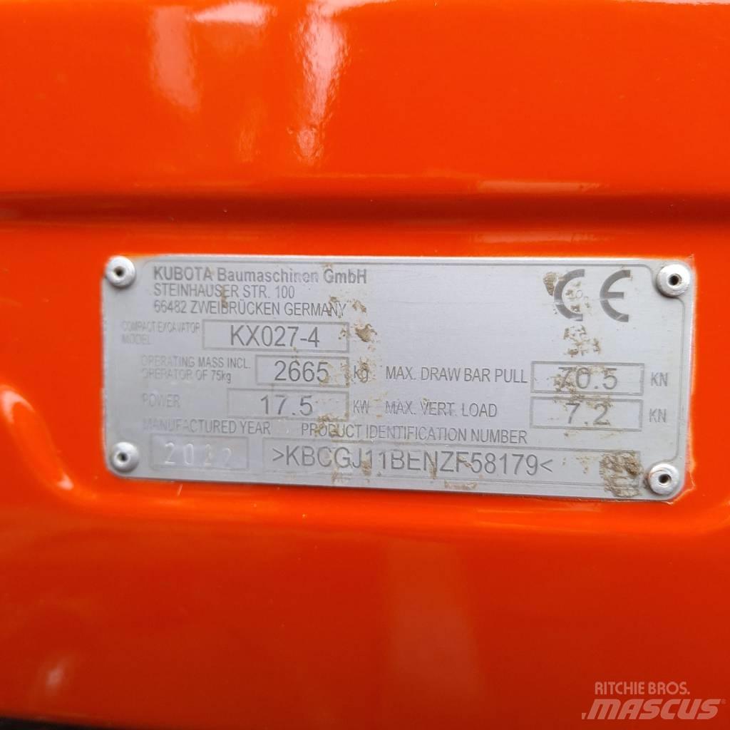 Kubota KX 027 Mini bageri <7t