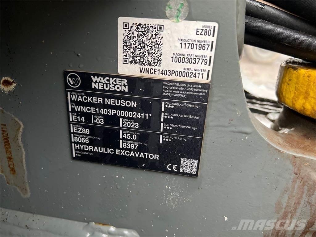 Wacker Neuson EZ80 Bageri gusjeničari