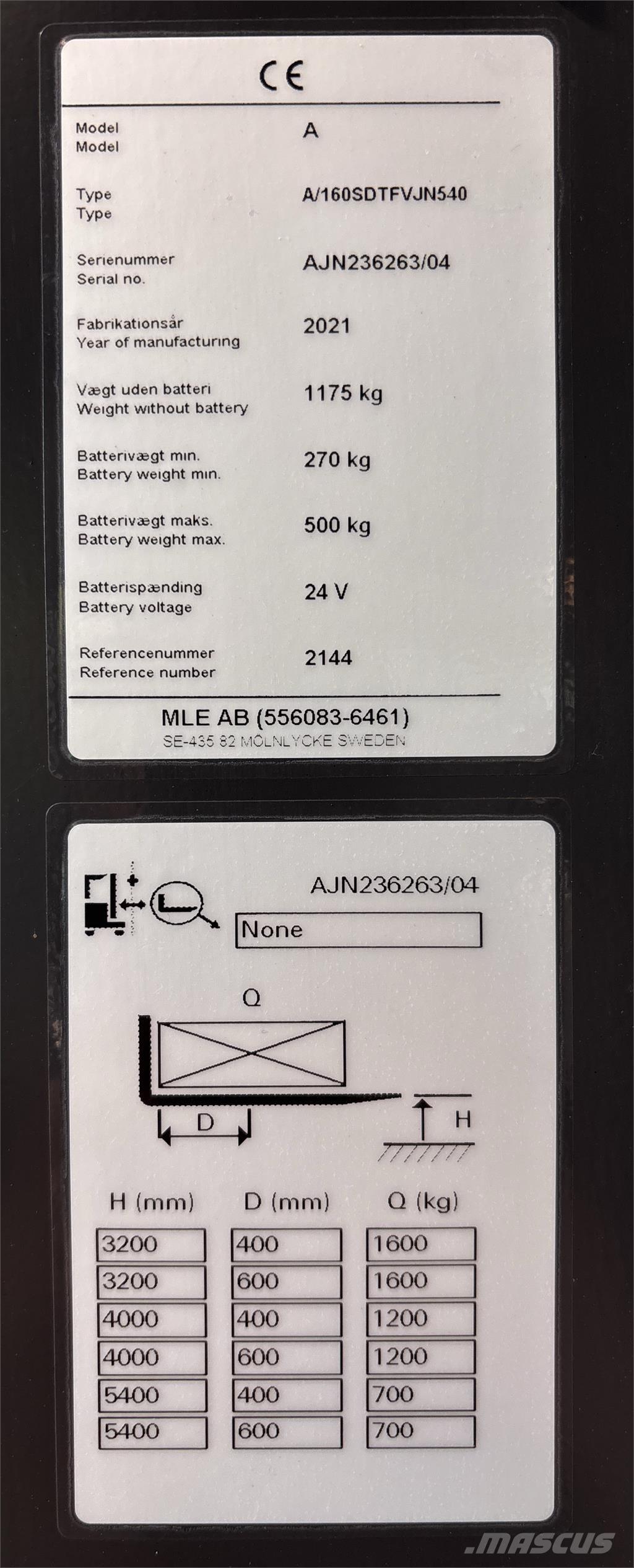 Atlet AJN160 Samopogonski ručni viličari