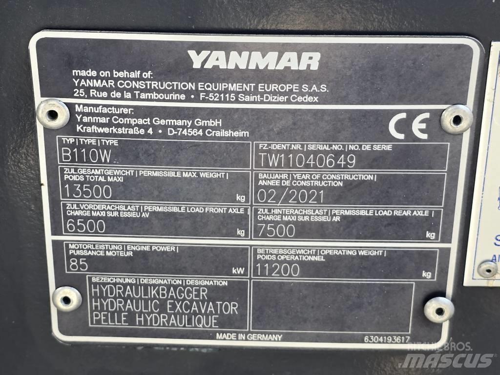 Yanmar B 110 W Bageri na kotačima