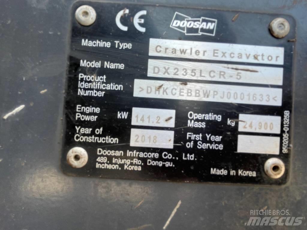Doosan DX 235 LCR-5 Bageri gusjeničari