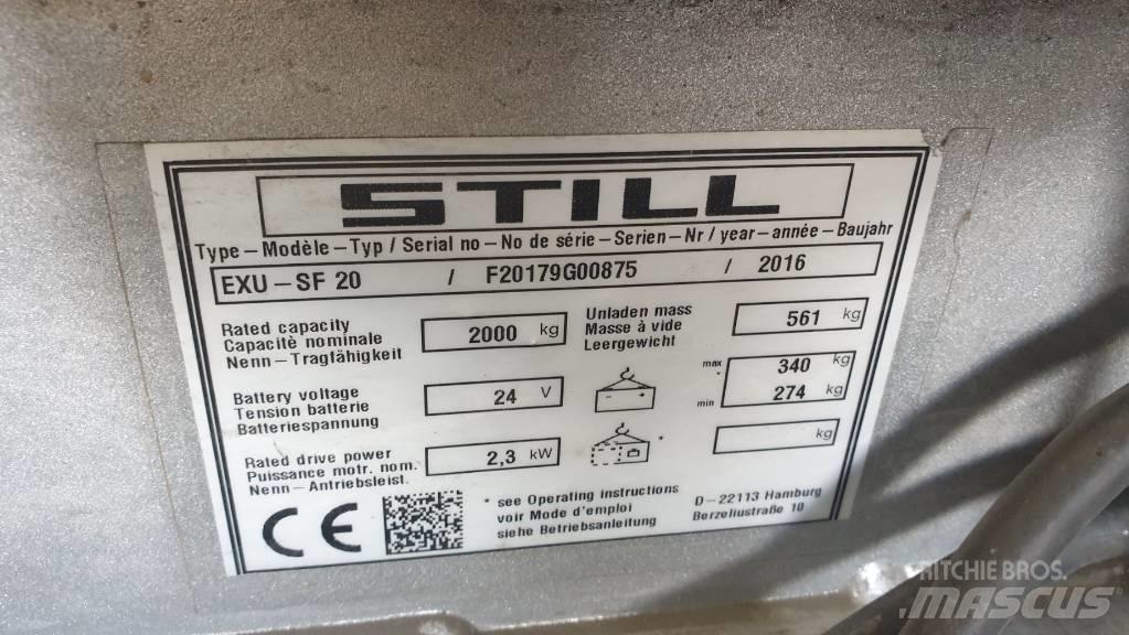 Still EXU-SF 20 Nisko podizni električni viličar sa platformu