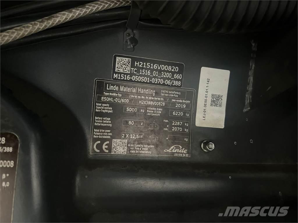 Linde E50HL-01 / 600 Električni viličari