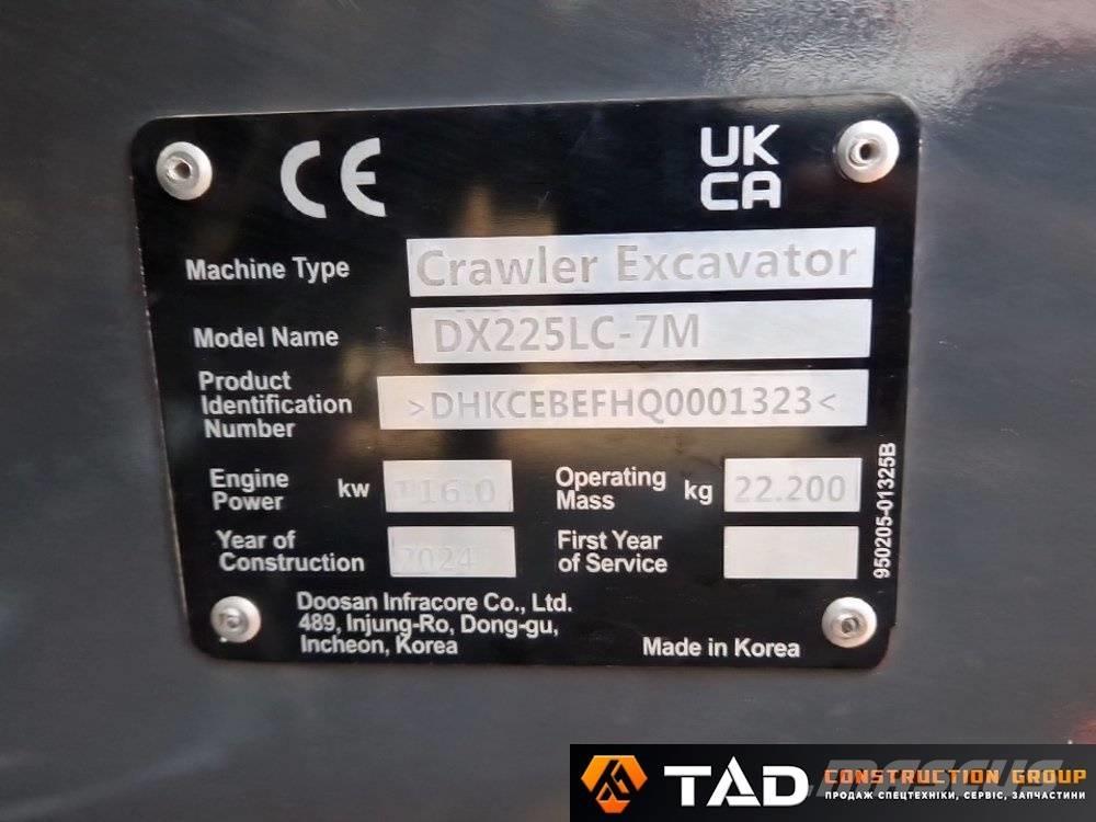 Develon DX 225 LC-7M Bageri gusjeničari