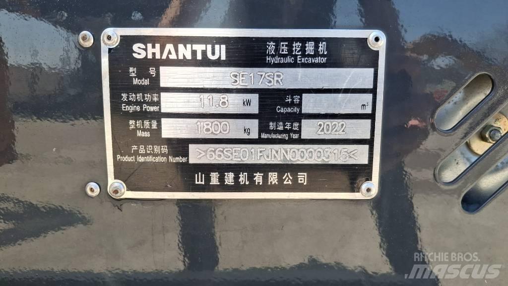 Shantui SE 17 SR Mini bageri <7t