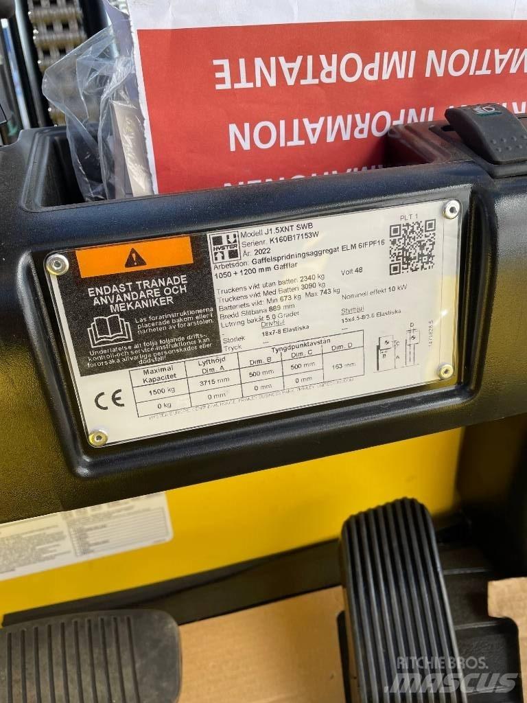 Hyster J1.5 XNT  1,5t Električni viličari
