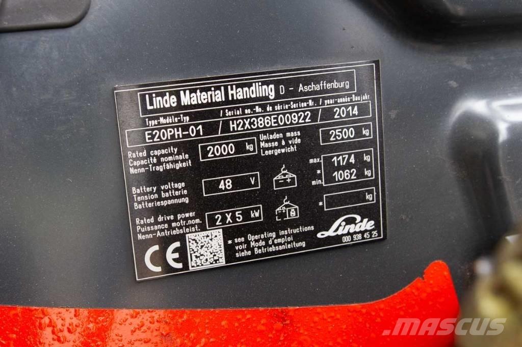 Linde E 20 Električni viličari