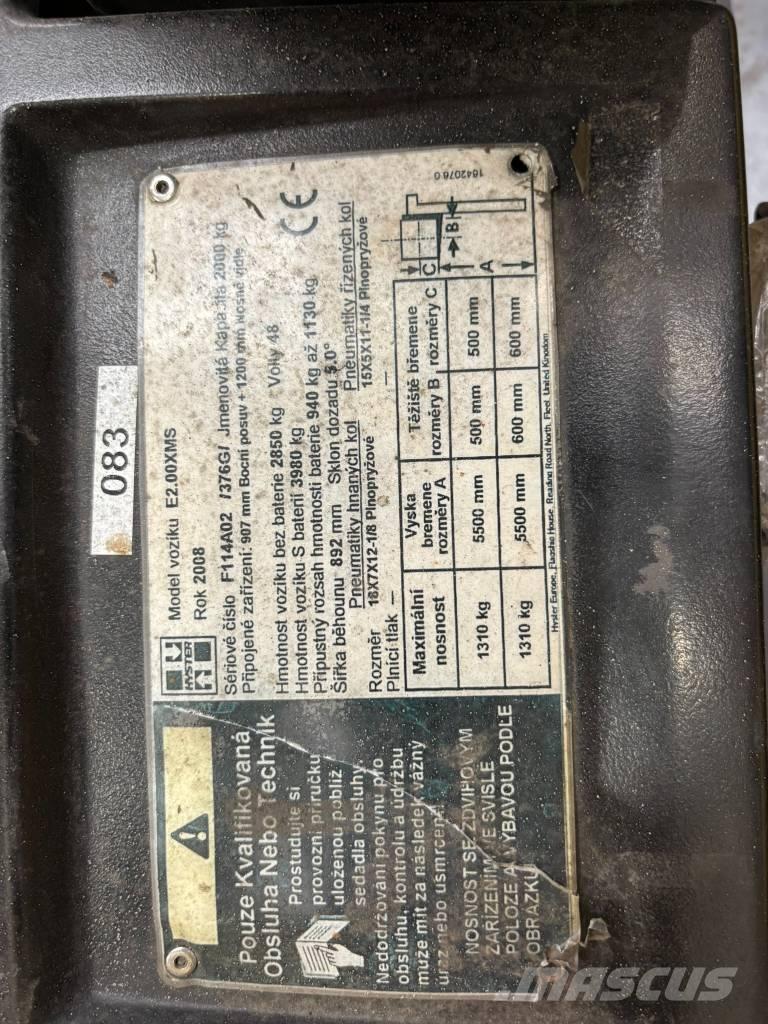 Hyster E2.00XMS Električni viličari