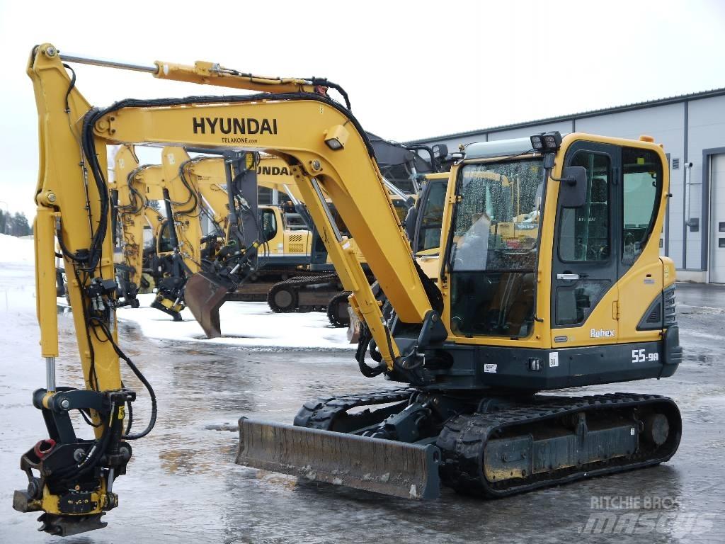 Hyundai R 55-9A Mini bageri <7t