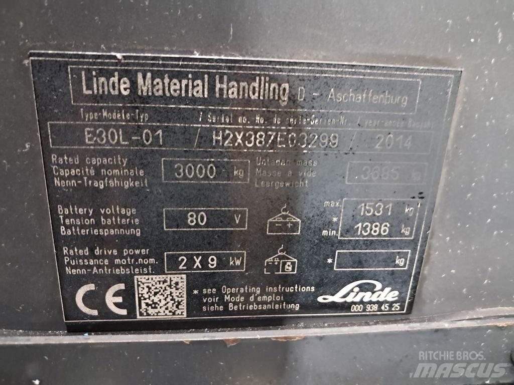 Linde E30L-01 Električni viličari