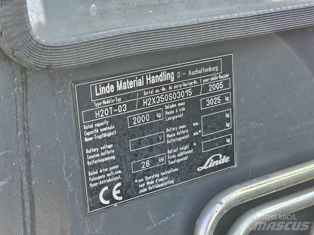 Linde H20T-03 Plinski viličari