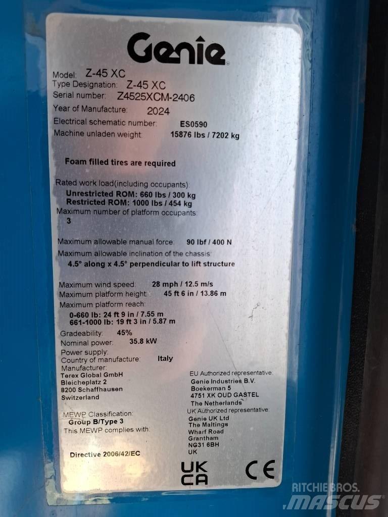 Genie Z 45 Zglobne podizne platforme