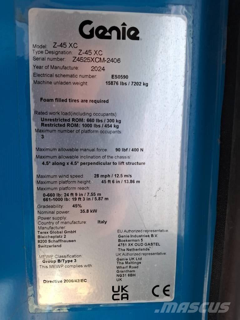 Genie Z45XC Zglobne podizne platforme