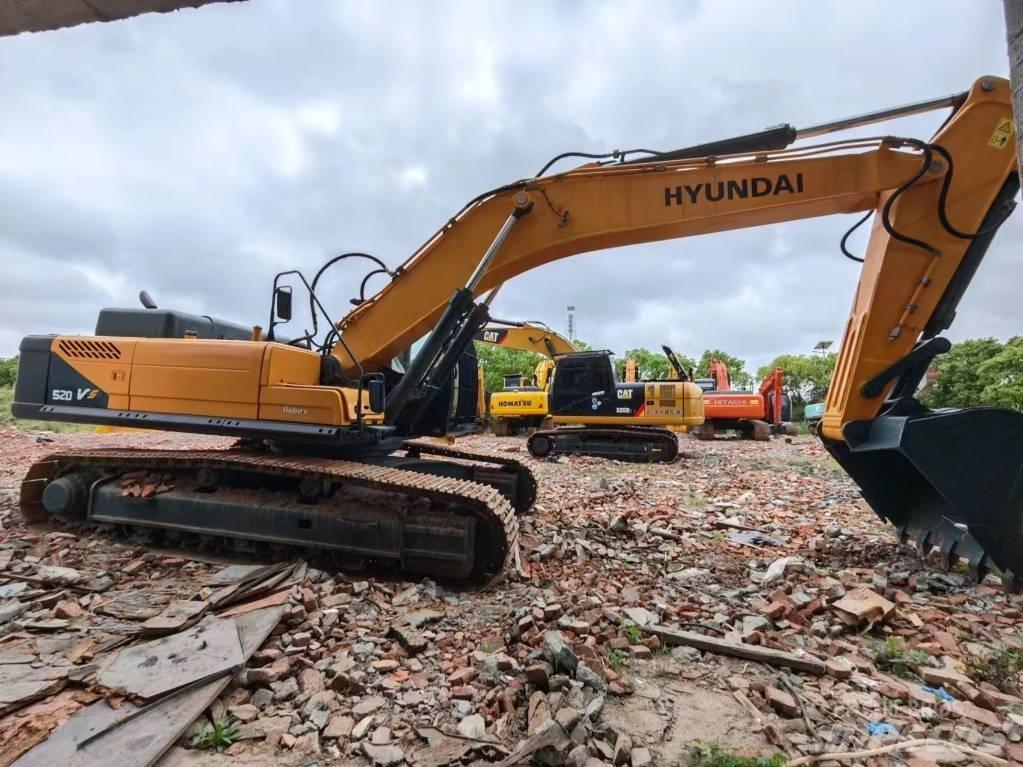 Hyundai Robex 520 VS Bageri gusjeničari