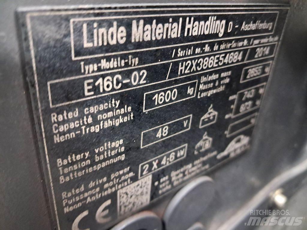 Linde E16C-02 Električni viličari