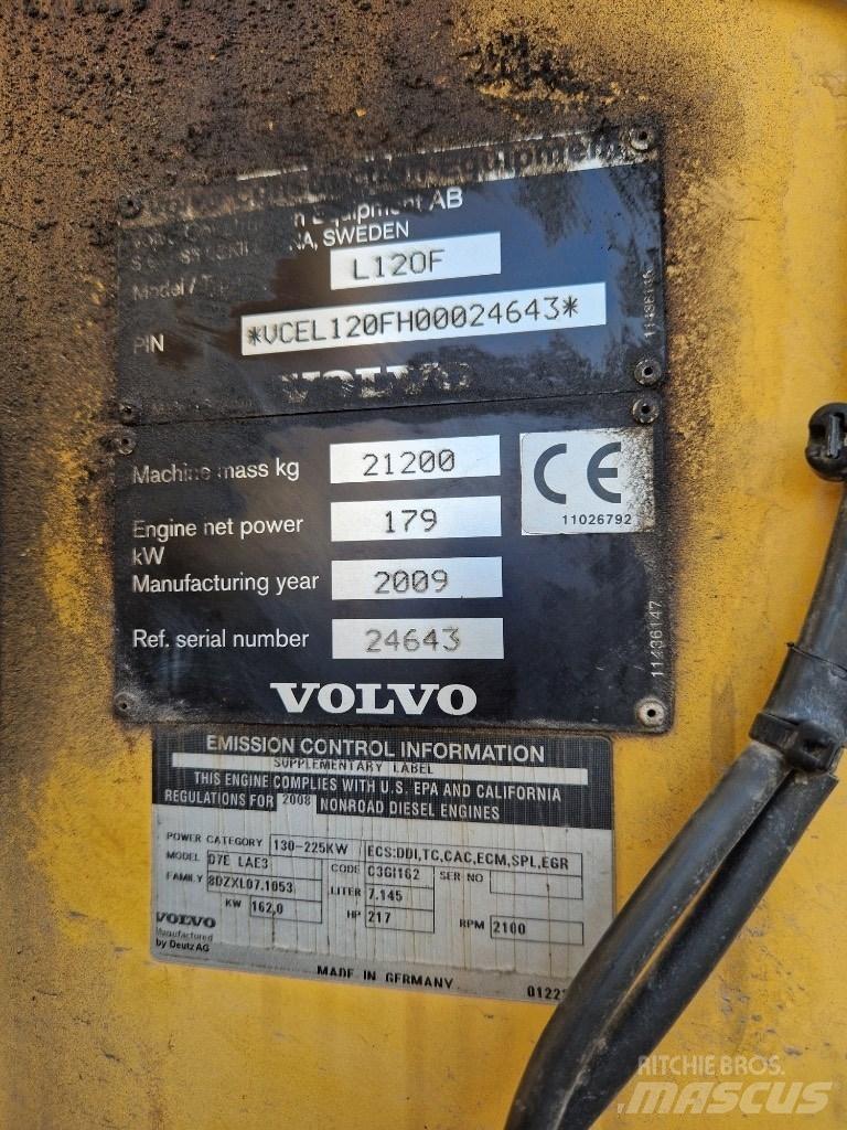 Volvo L 120 F Utovarivači na kotačima