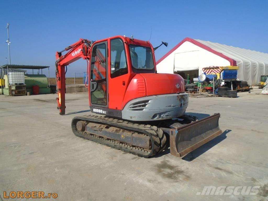 Kubota KX 080-3 Bageri gusjeničari