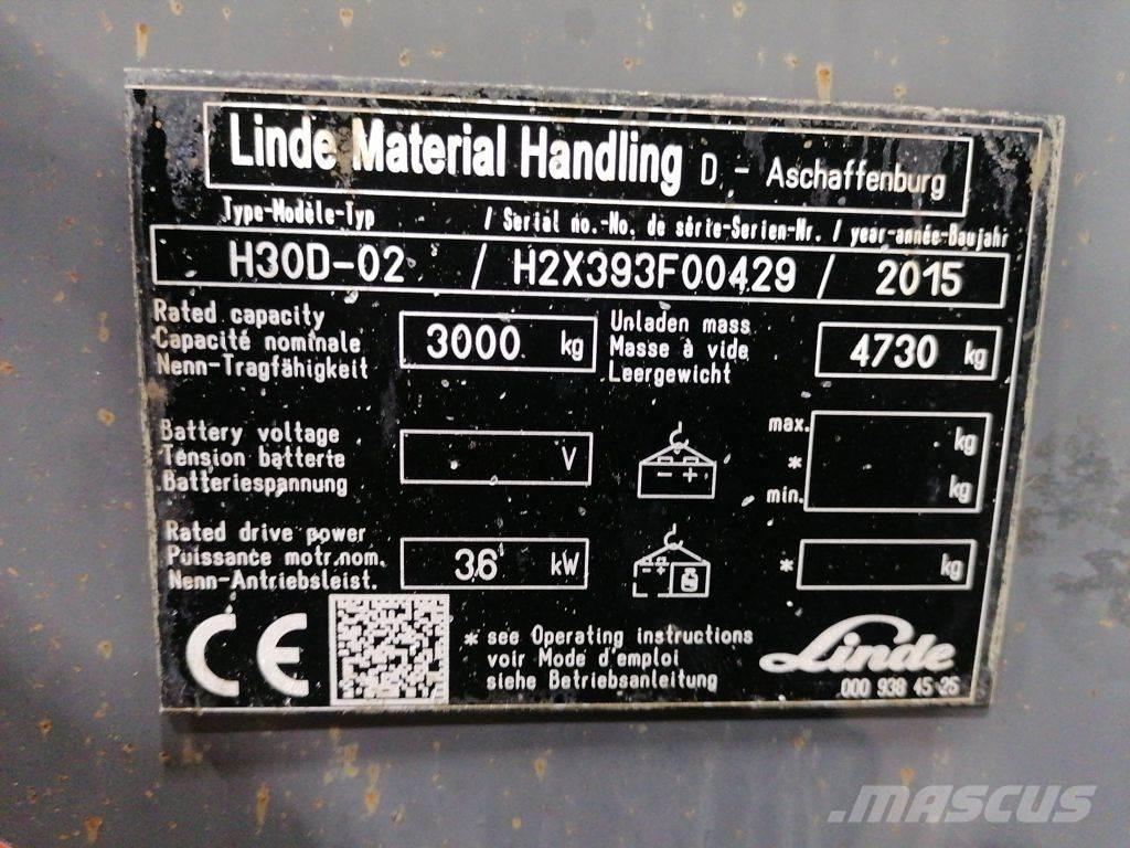 Linde H30D-02 Dizelski viličari