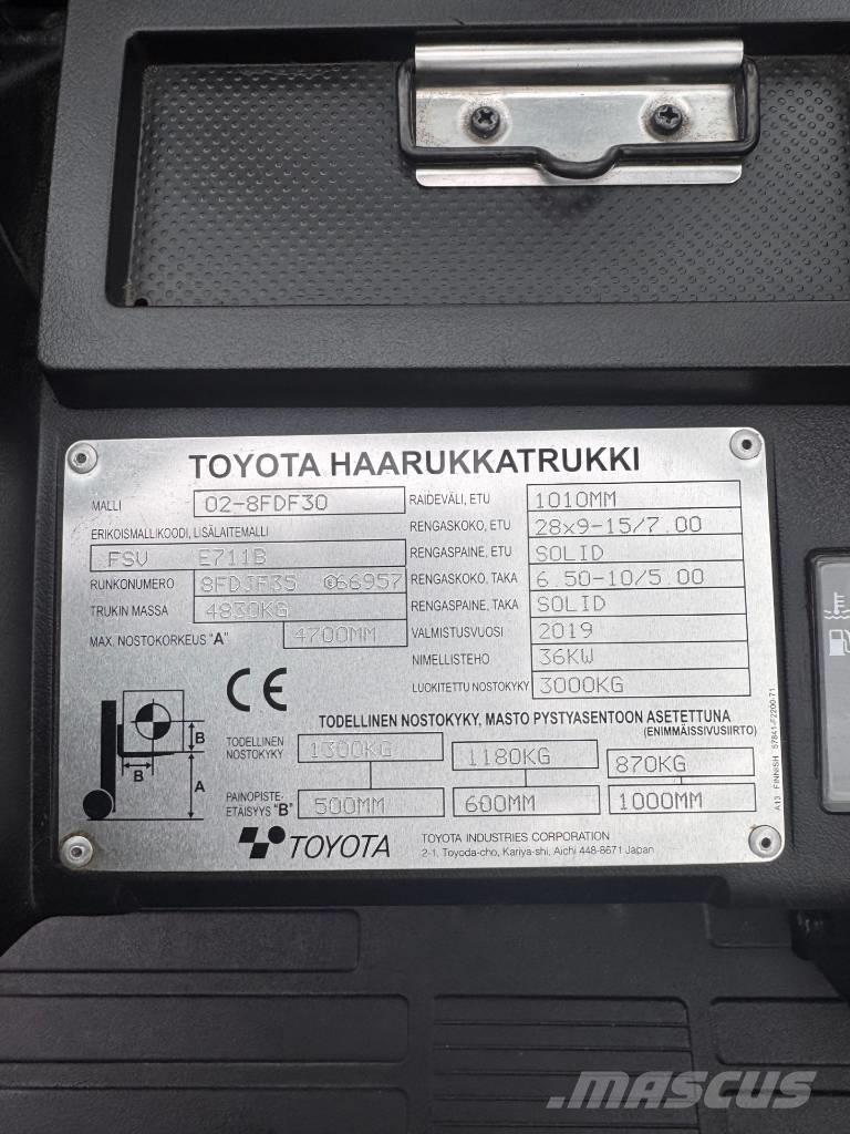 Toyota 02-8 FDF 30 Dizelski viličari
